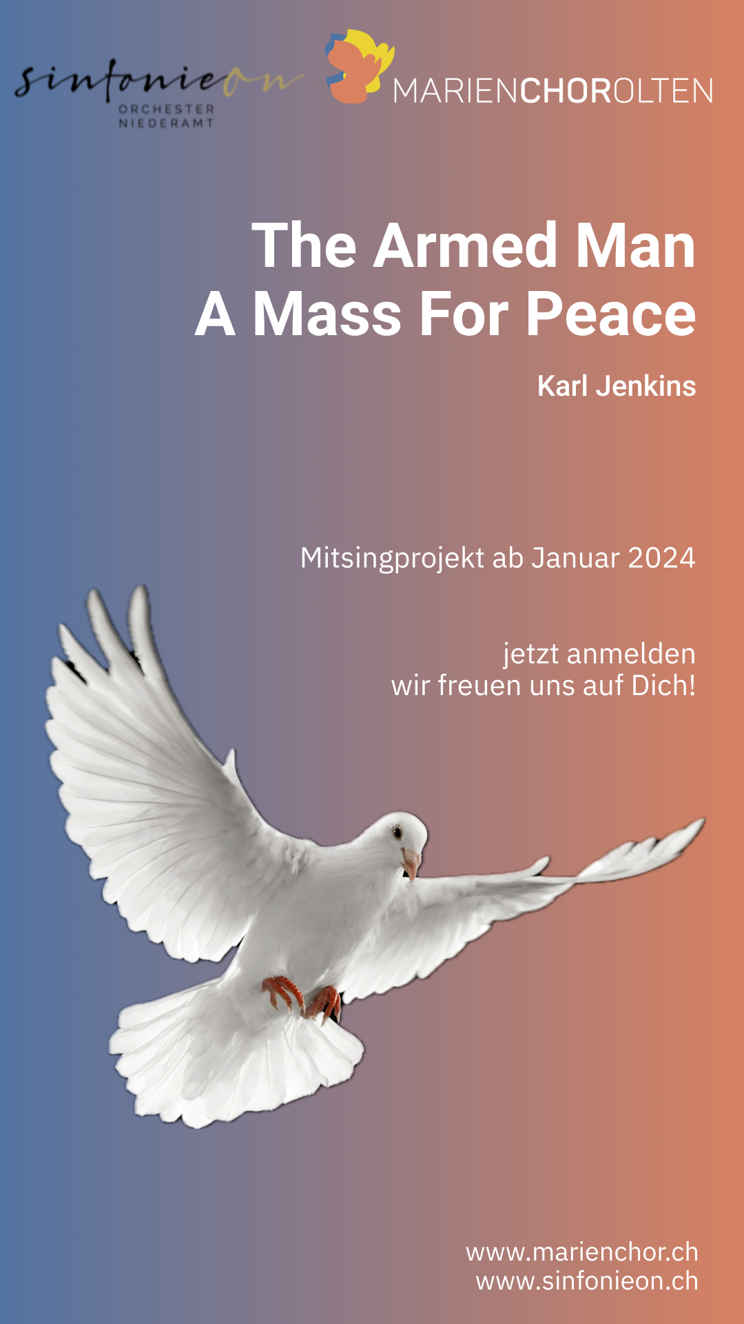 SinfonieON Orchester Niederamt, Marienchor Olten, A Mass for Peace